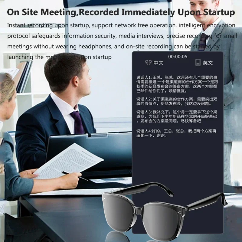 AI Translation Glasses Smart S - огляд і ціна Audio Music Ai