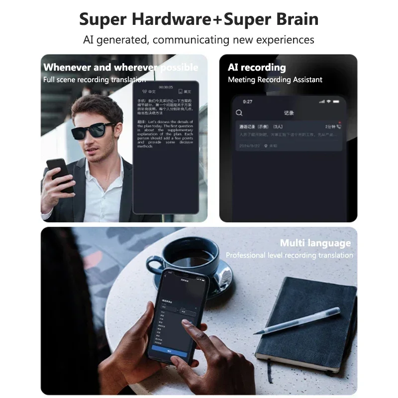 AI Translation Glasses Smart S - огляд і ціна Audio Music Ai