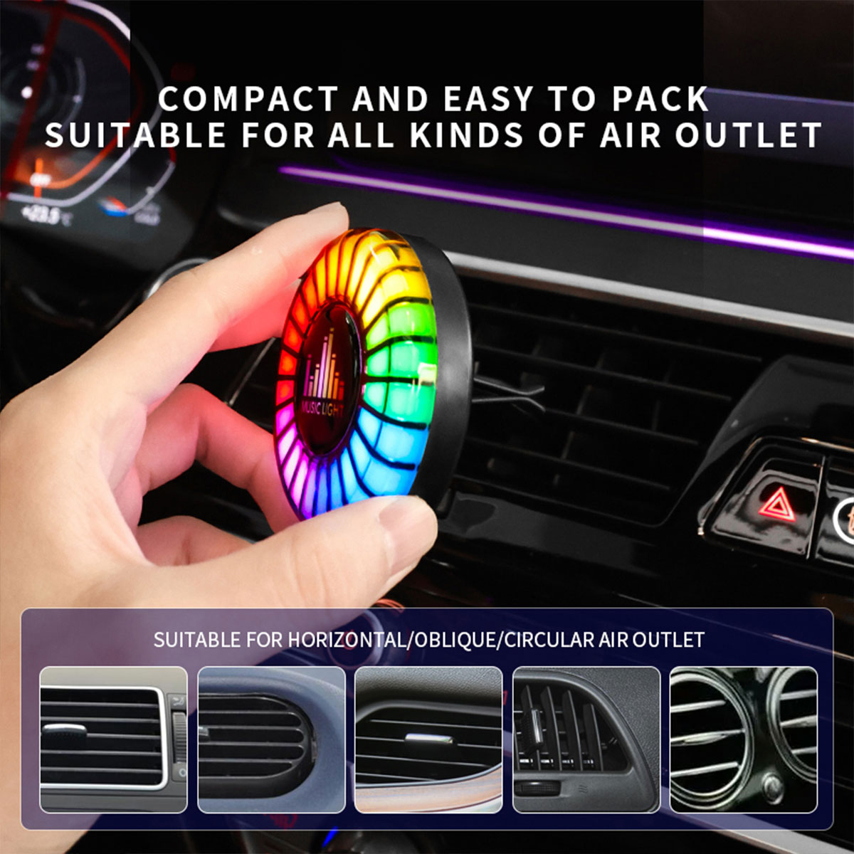 Car Music Rhythm Lamp Car Air  - огляд і ціна Audio Music App