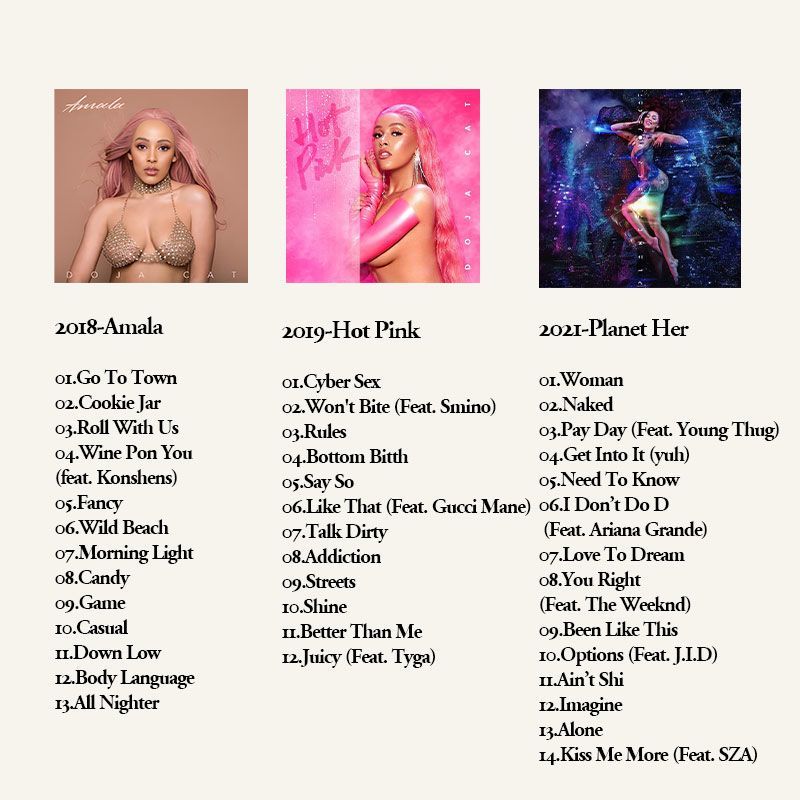 Doja Cat 6CD Music Album Colle - огляд і ціна Audio Music Car