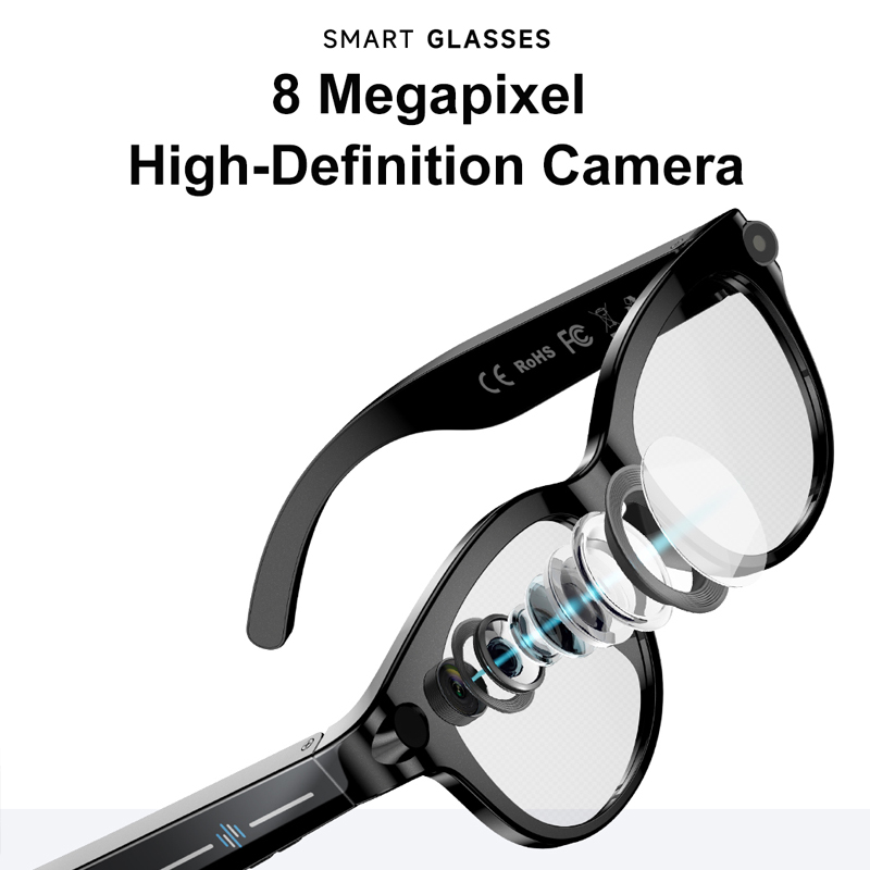 Lenovo 8K HD AI Smart Glasses  - огляд і ціна Audio Music Ai