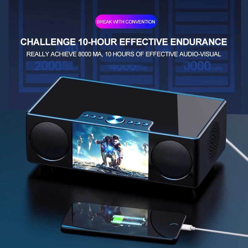 S99 Portable Caixa De Som Blue - огляд і ціна Audio Visualizer Music Player