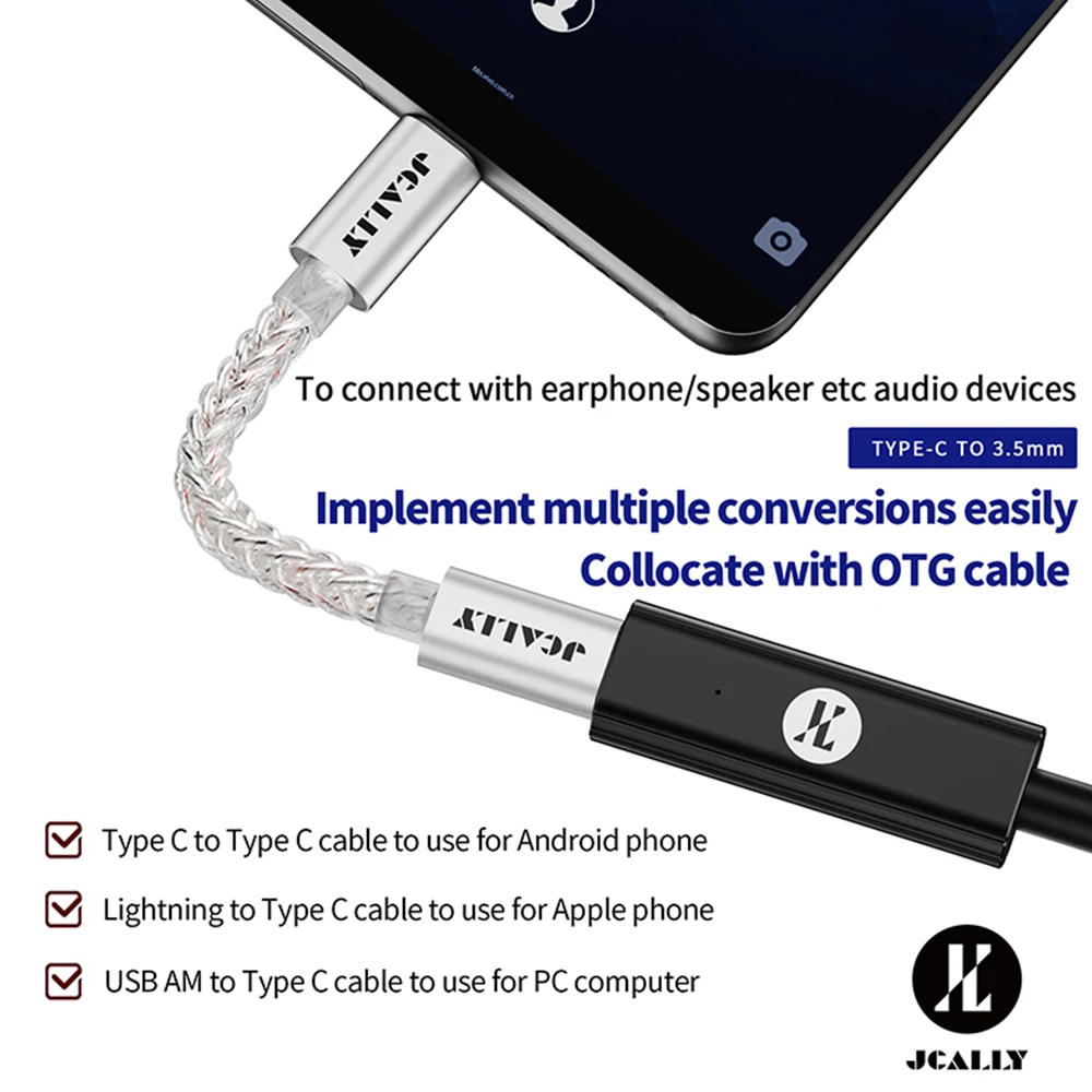 JCALLY AP7 Portable DAC Amplif - огляд і ціна Headphone Amplifier Dac
