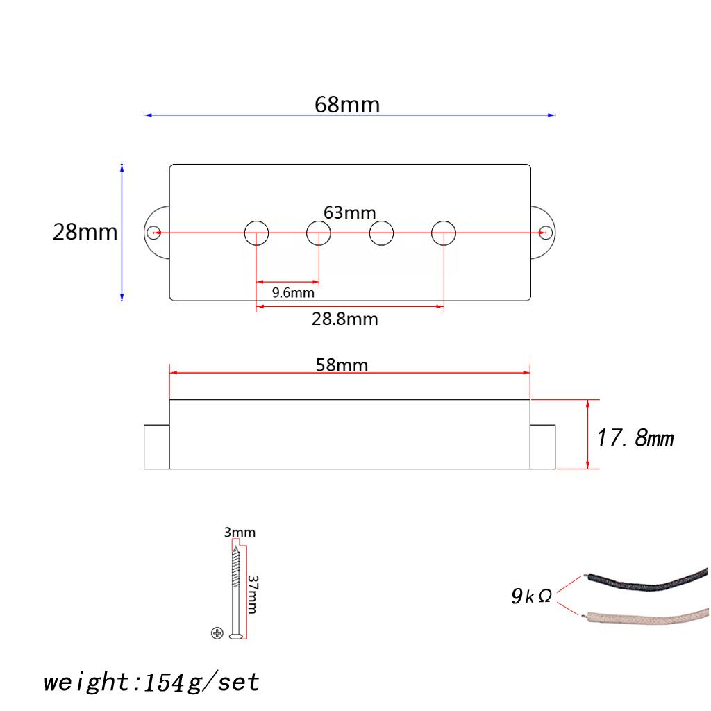 Bass Guitar Pickup Neck Bridge - огляд і ціна Bass Guitar Strings
