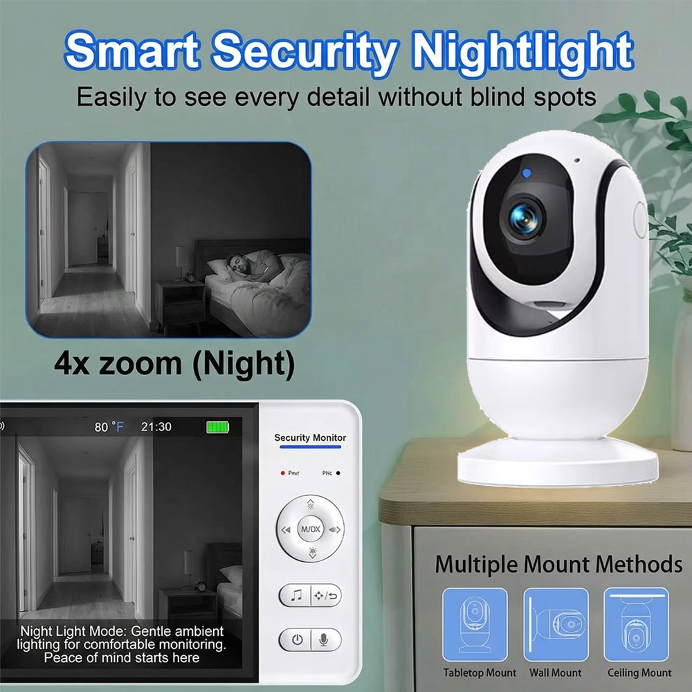 7-Inch 1080P Baby Monitor with - огляд і ціна Audio Detect Music