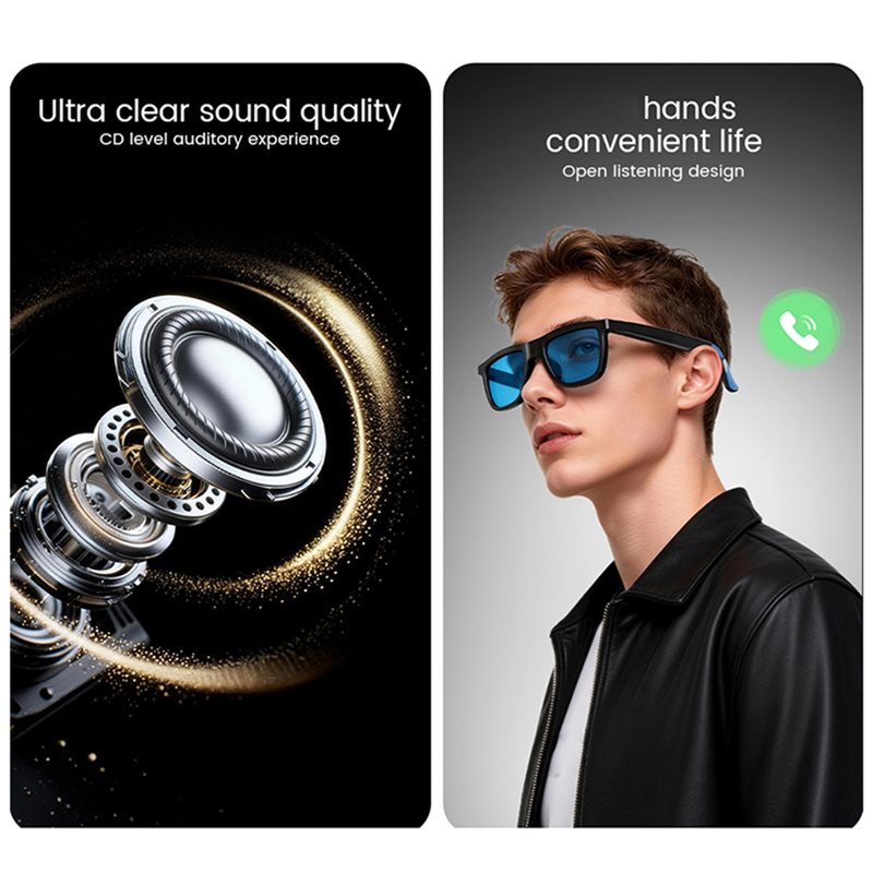 AI Smart Audio Glasses Touch T - огляд і ціна Audio Music Ai