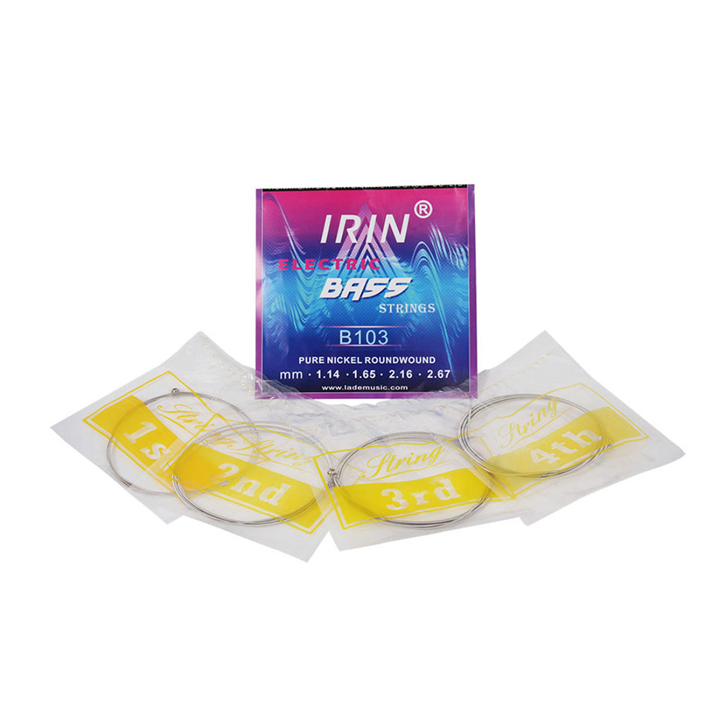 IRIN 4Pcs  4-String Bass Guita - огляд і ціна Bass Guitar Strings