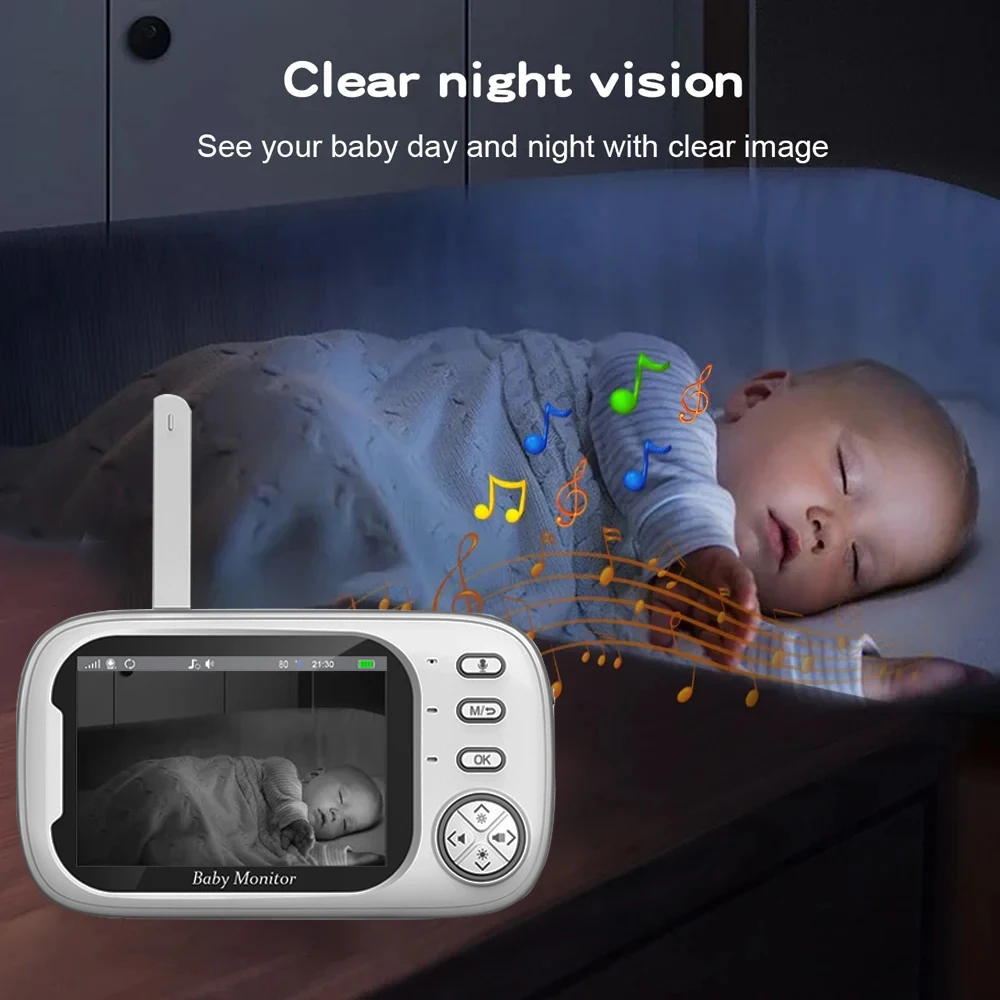 Baby Monitoring Camera 3.5 Inc - огляд і ціна Audio Detect Music