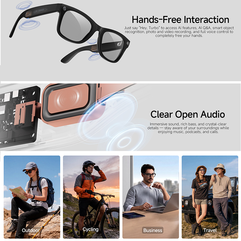2026 New AI Smart Glasses 8MP  - огляд і ціна Audio Music Ai