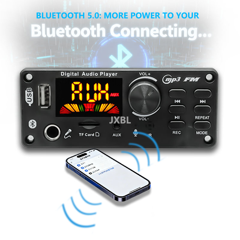 80W Bluetooth 5.0 MP3 Decoder  - огляд і ціна Audio Music Car