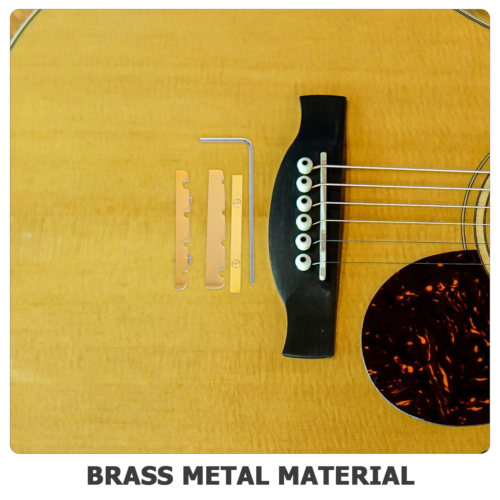 1Set Bass Guitar Brass Nut 38M - огляд і ціна Bass Guitar Strings