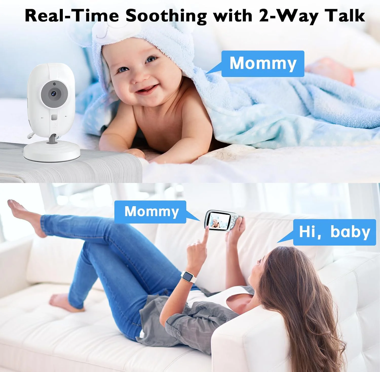Video Baby Monitor 2.4G Mother - огляд і ціна Audio Detect Music