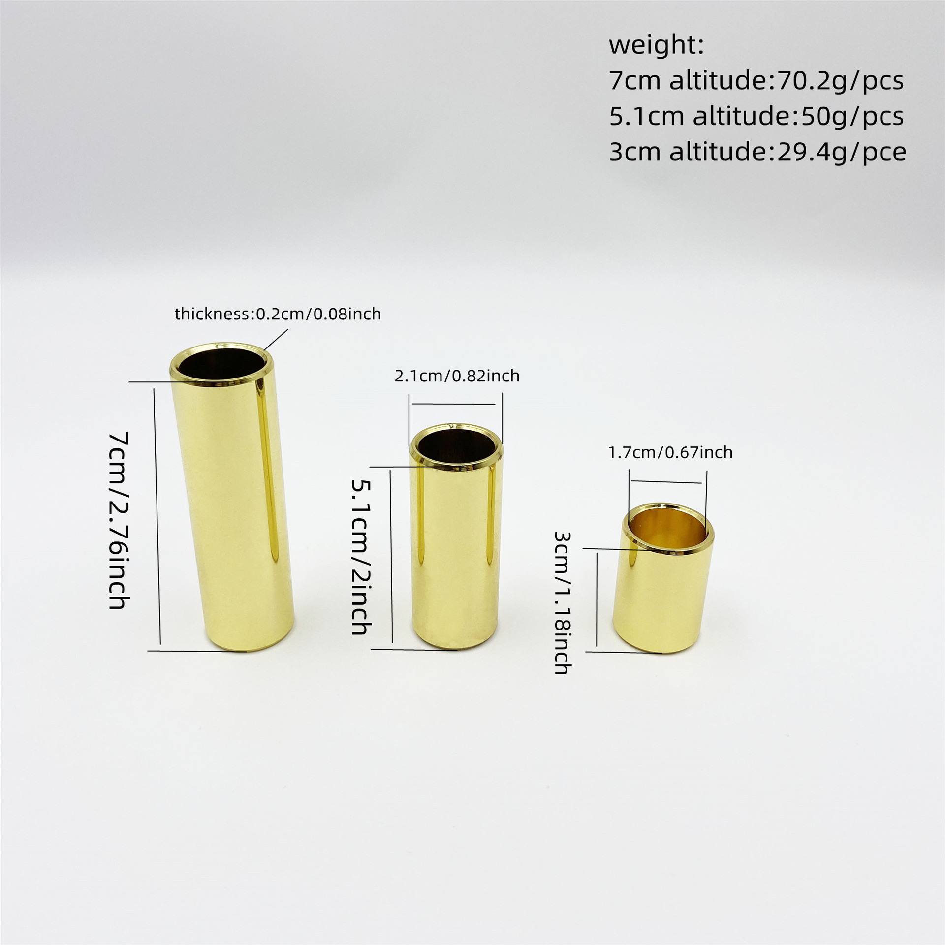 12-Pack Brass Guitar Slide Ass - огляд і ціна Guitar Slide Tube