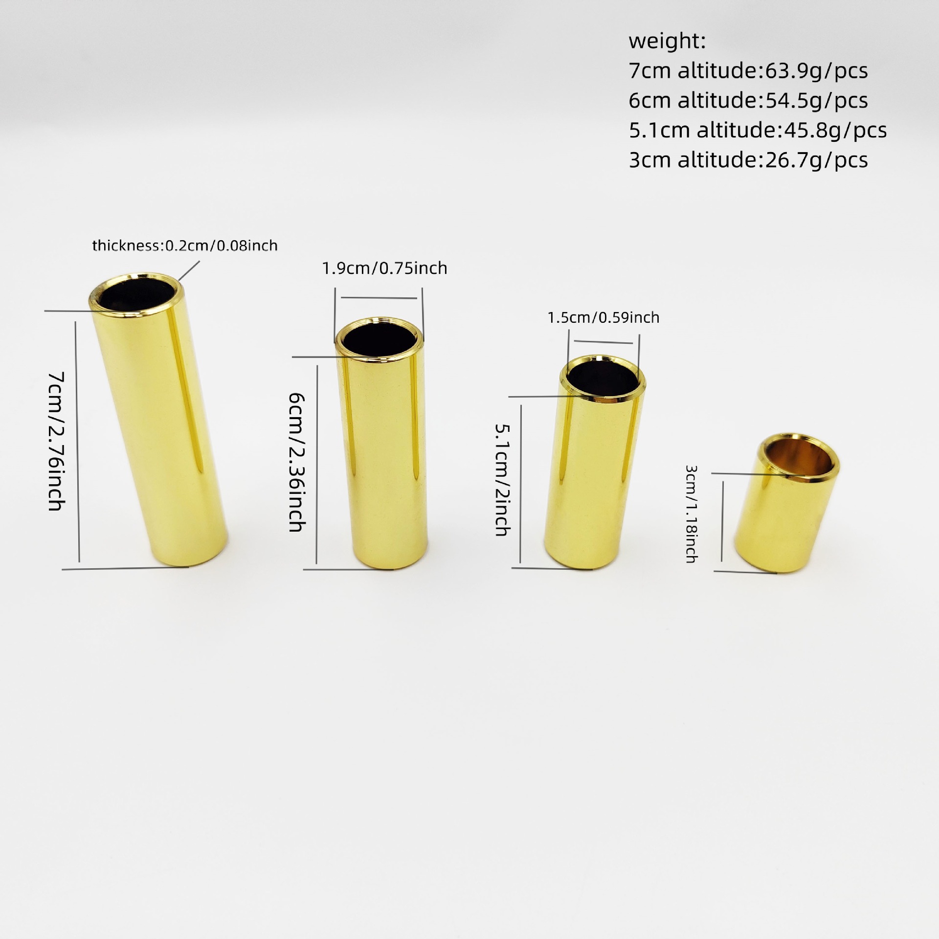 12-Pack Brass Guitar Slide Ass - огляд і ціна Guitar Slide Tube